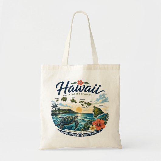 ハワイ諸島 トートバッグ (正面)