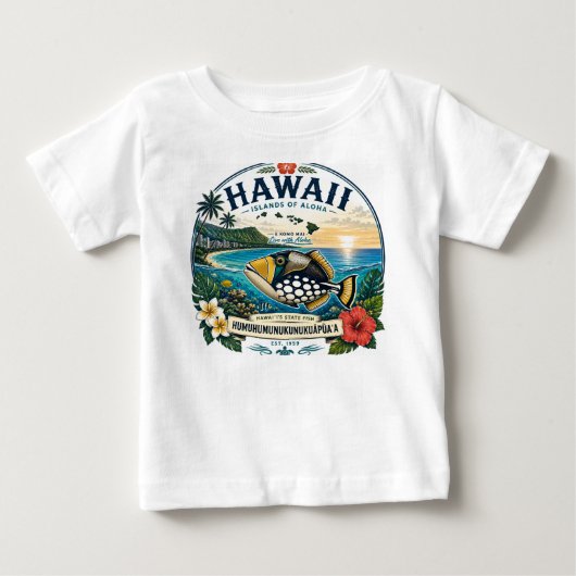 ハワイ諸島 ベビーTシャツ (正面)