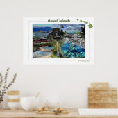 ハワイ諸島 ポスター (キッチン)