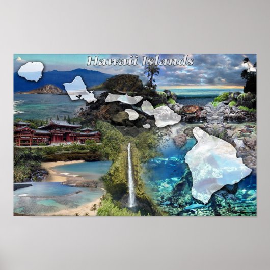 ハワイ諸島 ポスター (正面)