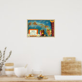 ハワイ諸島 ポスター (キッチン)