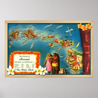 ハワイ諸島 ポスター