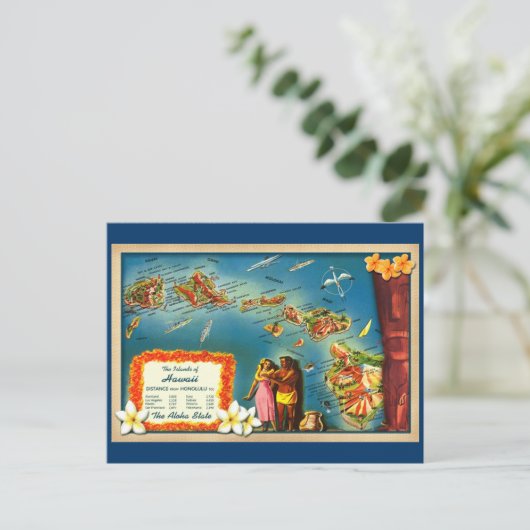 ハワイ諸島 ポストカード (スタンド正面)