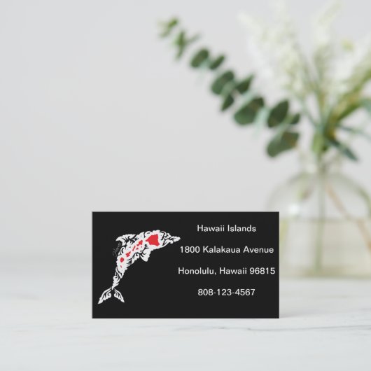 ハワイ諸島 名刺 (スタンド正面)