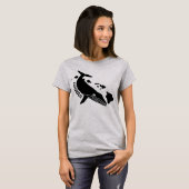 ハワイ諸島Humpback (黒) Tシャツ (正面フル)