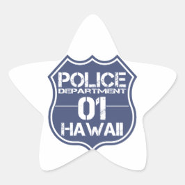 ハワイ警察部シールド01 星シール