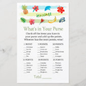 ハワイ財布ゲームのベビーシャワーの中にあるものは (正面)