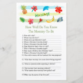 ハワイ赤ちゃんシャワーのゲームをどれだけ知っているか (正面)