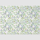 ハワイ野生鳥類抽象芸術フローラトロピカル 薄葉紙 (正面)