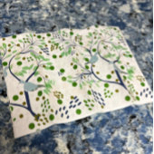 ハワイ野生鳥類抽象芸術フローラトロピカル 薄葉紙