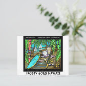 ハワイ霜の降りたクリスマスにおもしろい行く シーズンポストカード (スタンド正面)