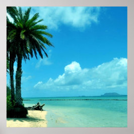 ハワイ風景熱帯ビーチポスター ポスター