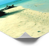 ハワイ風景熱帯ビーチポスター ポスター (角)