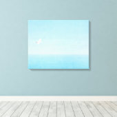 ハワイ飛んでいるの海を渡る鳥 キャンバスプリント (インサイチュ (ウッドフロア))