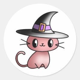ハワイ魔女猫 ラウンドシール