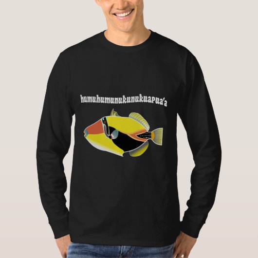ハワイ魚のトリガーフィッシュ Tシャツ (正面)
