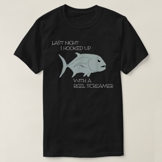 ハワイ魚釣りジャイアントトレバリーパピオ Tシャツ (デザイン正面)