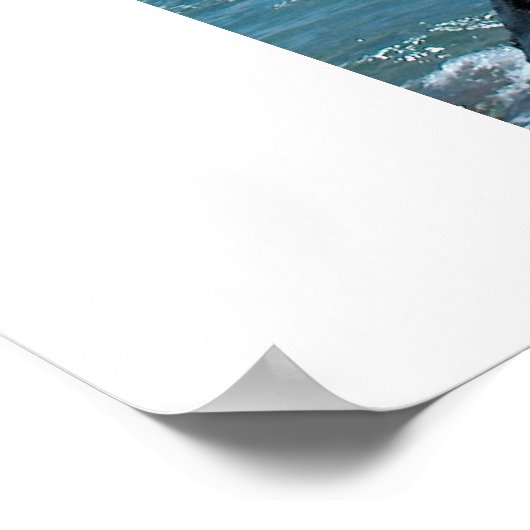 ハワイ魚釣り ポスター (角)