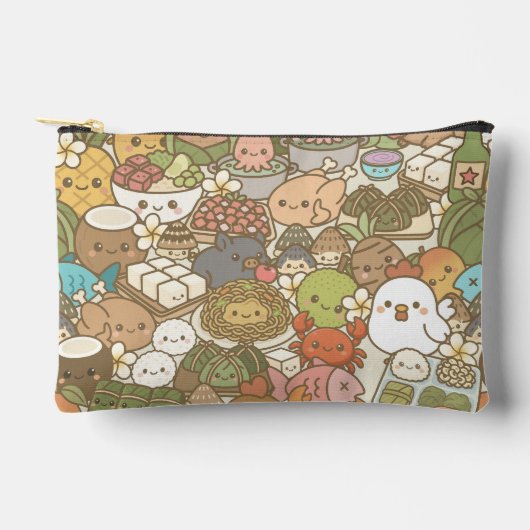 ハワイ かわいい ルアーウ オールスター アクセサリーポーチ (正面)