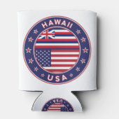 ハワイ，アメリカ州，ハワイTシャツ 缶クーラー (裏面)