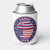 ハワイ，アメリカ州，ハワイTシャツ 缶クーラー (缶裏面)
