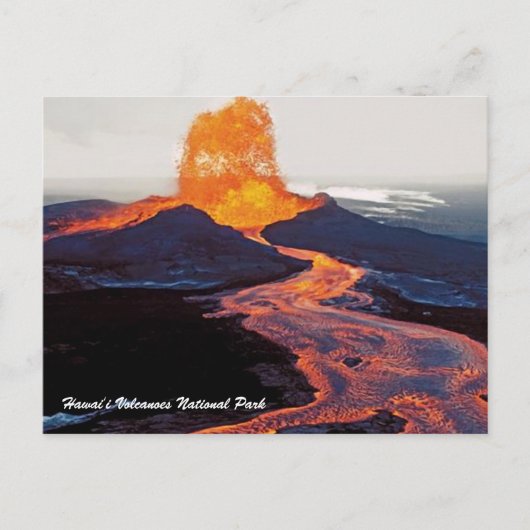 ハワイ・イ火山国立公園 ポストカード (正面)