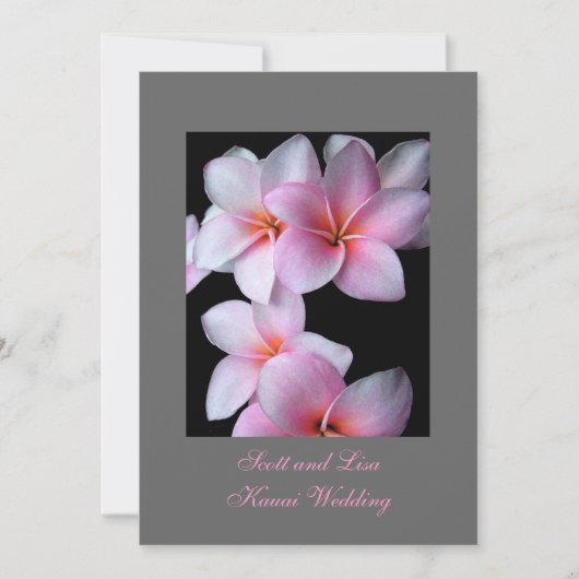 ハワイ ウェディング アナウンスメント 招待状 (正面)