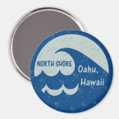 ハワイ，オアフ，ノースショア マグネット (正面/裏面)