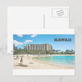 ハワイ，オアフ ポストカード (正面/裏面)