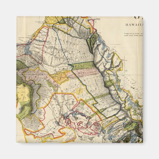 ハワイ，オアフ マグネット (正面)