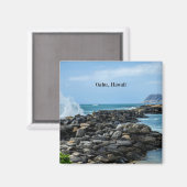 ハワイ，オアフ マグネット (正面/裏面)