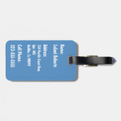 ハワイ,カウアイのマカウワヒケーブパームツリーズ ラゲッジタグ (裏面横)