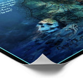 ハワイ・カウアイの宝庫の地図 ポスター (角)