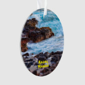 ハワイ，カウアイの海 オーナメント (正面)