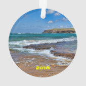ハワイ，カウアイの海 オーナメント (裏面)