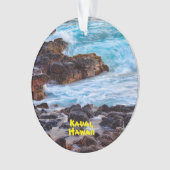 ハワイ，カウアイの海 オーナメント (正面)