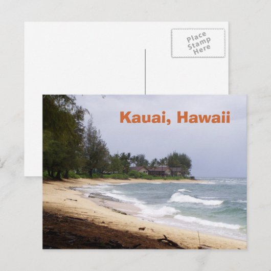 ハワイ,カウアイ ポストカード (正面/裏面)