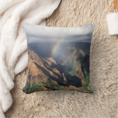 ハワイ，カウアイ，ワイメアキャニオン州パーク クッション (ブランケット)