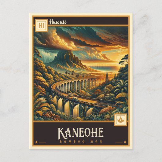 ハワイ・カネオヘ |ヴィンテージ ポストカード (正面)