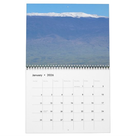 ハワイ，カムエラ カレンダー (1月 2026)