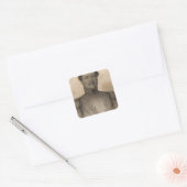 ハワイ，カメハメハ スクエアシール (封筒)