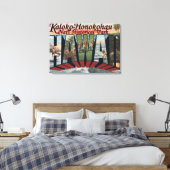 ハワイ・カロコホノコハウ国立公園 キャンバスプリント (インサイチュ (寝室))