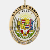 ハワイ*クリスマス   オーナメントハワイ クリスマスの飾り セラミックオーナメント (右)