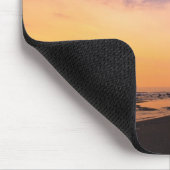 ハワイ・コナのカハルーベイに夕日2 マウスパッド (コーナー)