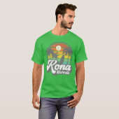 ハワイ コナビーチ サーフィン サーファー Tシャツ (正面フル)