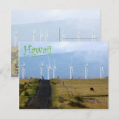 ハワイ，サウスポイント ポストカード (正面/裏面)