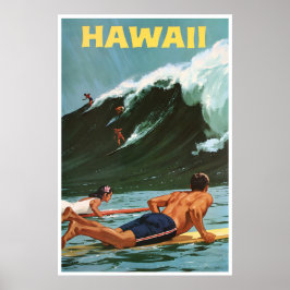 ハワイ サーフィン 絵画 ハワイアン アートプリント 旅行 ポスター