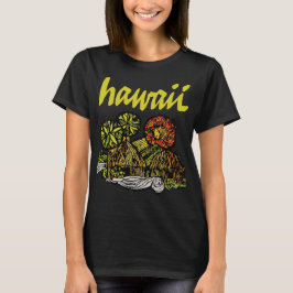 ハワイ サーフ トロピカル ビーチ トラベル Tシャツ