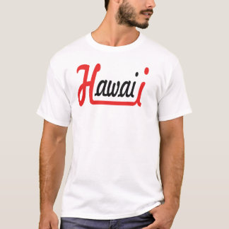 ハワイ スタイリッシュ タイポグラフィー Tシャツ