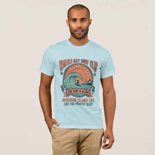 ハワイ・ティキ・サーフ・ヴィンテージTシャツ Tシャツ (正面フル)